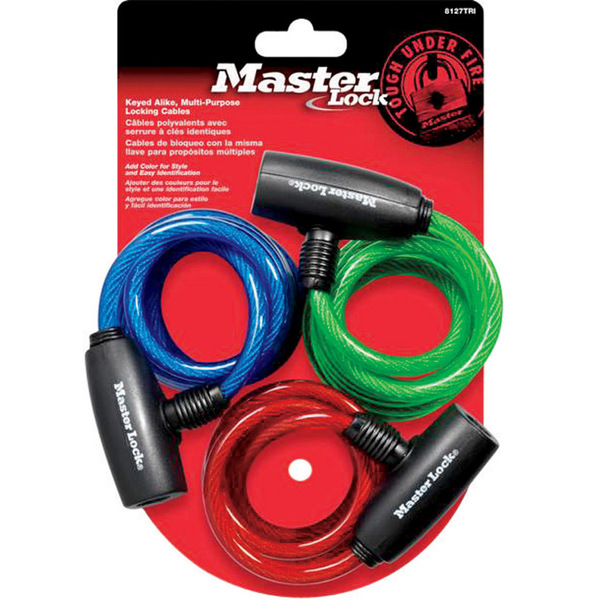 Master Lock BIKE LOCK/CABLE 3PK 8127TRI